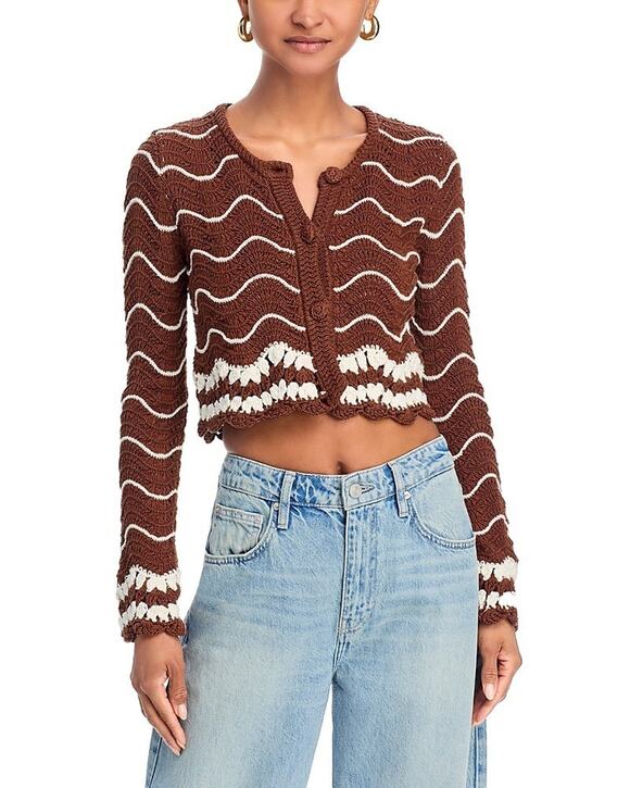Cara Cara Sweaters - Cara Cara Women's Jolene Cardigan Brown Size XS 3436